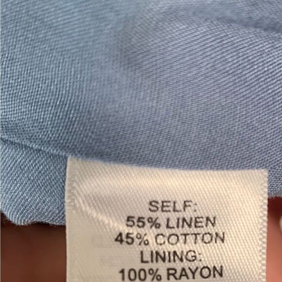 Bobbles & lace blue crop top size Large - Picture 6 of 6